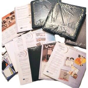Sealed 12 x 12 Albums Creative Memories Refill Pages Protectors Beige White Blck
